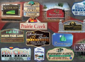 Направленная внутренняя вывеска